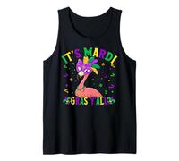 Il suo Mardi Gras Y'all Flamingo Costume Mardi Gras Carnevale Canotta