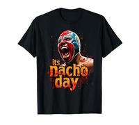 Il Suo Nacho Day Lucha Libre Stile Messicano Maglietta