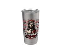Il Suo Nome È Gesù Cristo - Re dei Re Design Bicchiere termico in acciaio inox doppia parete