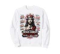 Il Suo Nome è Gesù Cristo - Re dei Re Design di Fede Felpa