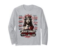 Il Suo Nome È Gesù Cristo - Re dei Re Design Maglia a Manica
