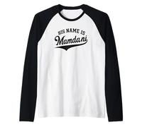 Il Suo Nome è Zohran Mamdani Meme New York Mayor Graphic Maglia con Maniche Raglan