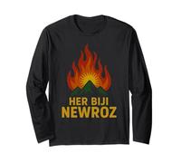Il Suo Nuovo Anno curdo di Biji Newroz Fire Design Maglia a Manica
