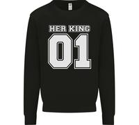 Il Suo Re Divertente Felpa Per Anniversario Di Matrimonio Uomo