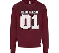 Il Suo Re Divertente Felpa Per Anniversario Di Matrimonio Uomo