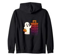Il Suo Tricky Halloween Ghost Cute Felpa con Cappuccio