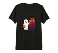 Il Suo Tricky Halloween Ghost Cute Maglietta Premium
