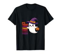 Il Suo Tricky Tricky Tricky Carino Halloween Fantasma Maglietta