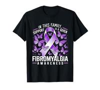 Il supporto del mese di sensibilizzazione alla fibromialgia viene fornito un nastro viola Maglietta