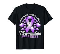 Il supporto per la consapevolezza della fibromialgia è un dato nastro viola Maglietta