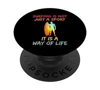 Il surf non è solo uno sport, è un modo di vivere PopSockets PopGrip Adesivo