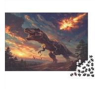 Il T. Rex Jigsaw Puzzle Impossibili 1000 Pezzi cielo tramonto Decorazione Per La Casa. Rilassamento E Intelligence Per Adulti E Ragazzi Da 14 Anni 1000pcs (75x50cm)