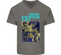Il T-Shirt In Cotone A V Per Uomo Del 27 Music Club