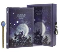 Il taccuino, Like a Dream Moonlight Pattern Schizzi Scrittura Chiudibile a Chiave Diario Segreto DaiJournal da 288 Pagine con Custodia A6 Colore inviato Casuale