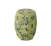 il tamburo di ceramica, Sgabello da toilette dipinto in stile europeo retrò e sgabello for il cambio delle scarpe, piccolo sgabello for tamburo in ceramica fresca dipinto a mano, molo ricamato in porc