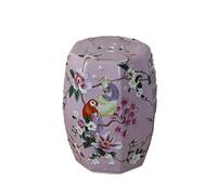 il tamburo di ceramica, Sgabello da toilette dipinto in stile europeo retrò e sgabello for il cambio delle scarpe, piccolo sgabello for tamburo in ceramica fresca dipinto a mano, molo ricamato in porc