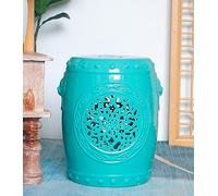 il tamburo di ceramica, Sgabello for Tamburo in Ceramica con Fiori Gialli Dipinti a Mano, Sgabello for Decorazione da Giardino, Tavolo Portatile for Sgabello for la Casa, Decorazione del Soggiorno, Us