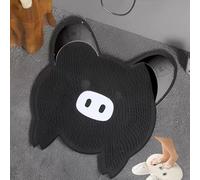 Il tappetino da bagno in silicone massaggiante, il tappetino per lavare i piedi in silicone e il dispositivo per lavare i piedi in bagno hanno le funzioni di pulizia e (nero, 45 cm)