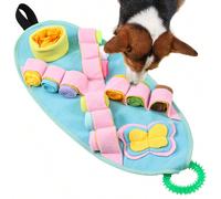 Il tappetino per fiutare è un giocattolo progettato per addestrare l'olfatto dei cani e per trovare il cibo nascosto. Di solito è realizzato in materiali multistrato come tessuti, feltro o altri tessi