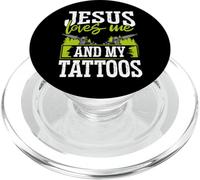 Il tatuatore Gesù ama me e i miei tatuaggi PopSockets PopGrip per MagSafe
