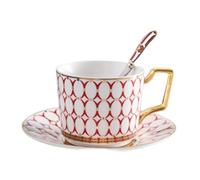 Il tè, Set tazza da caffè e piattino con cucchiaio(C)