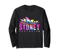 Il teatro dell'opera di Sydney con Motivo Geometrico colorato Maglia a Manica