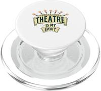 Il teatro è il mio sport Attore Attrice Cantante Teatro Intrattenitore PopSockets PopGrip per MagSafe