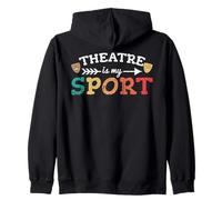 Il teatro è Il Mio Sport - Regali teatrali per attori Musicali Felpa con Cappuccio