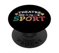 Il teatro è il mio sport - Regali teatrali per attori musicali PopSockets PopGrip Adesivo