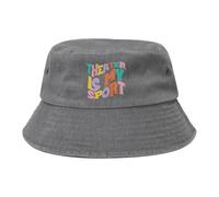 Il Teatro È Il Mio Sport Uomo Donne Cotone Secchio Cappelli Protezione Solare Cappello da Pescatore Confortevole Bucket Hat per Spiaggia All'Aperto Viaggi