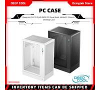 Il telaio verticale DEEPCOOL CH170 PLUS MATX supporta il raffreddamento ad acqua 240 Raffreddamento ad aria da 164 mm Interfaccia di tipo C Telaio per computer bianco
