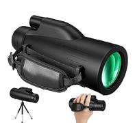 Il telescopio monoculare con zoom 12x50 ad alta potenza è dotato di un vero oculare da 23 mm e di una lente grande da 50 mm