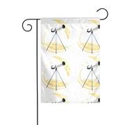 Il telescopio YYHWHJDE sulla luna Le dimensioni precise di questa bandiera da giardino sono 30,5 x 45,7 cm, che è un rapporto dorato accuratamente progettato. Si adatta perfettamente alla stragrande