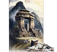 Il Tempio del Sole, Perù, Puzzle fai da te, Puzzle di cartone premium per donne, uomini, bambini, regali di Natale, 1000 pezzi (38x26 cm)