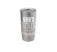 Il Tempismo di Dio è Perfetto - Ecclesiaste 3:11 Bicchiere termico in acciaio inox doppia parete