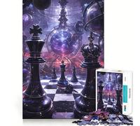 Il Tempo degli Scacchi - Puzzle da 1000 Pezzi per Adolescenti - Gioco per Esercizi Mentali - Tempo di Coppia - Taglio di Precisione - Pezzo da Collezione Artistico 50x75cm