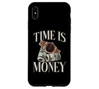Il tempo è denaro, contanti, attività commerciale, milionario, criptovaluta, ricco. Custodia per iPhone XS Max