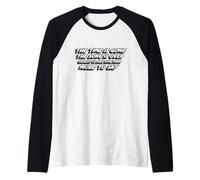 Il Tempo è finito La Canzone è finita | Dark Side of Pink Maglia con Maniche Raglan