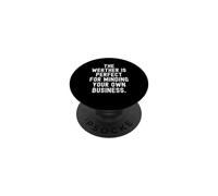 il tempo è perfetto per badare ai propri affari PopSockets PopGrip Adesivo