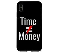 Il tempo non è uguale al denaro cancellato rosso Custodia per iPhone XS Max