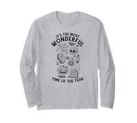 Il Tempo più Meraviglioso DELL'ANNO Halloween Ghosts Meme Maglia a Manica