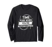 Il tempo vola quando stai girando un Motion Graphic Designer Maglia a Manica