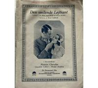 Il tenente sorridente Maurice Chevalier Hugh O'Connel 1931 programma cinemato...