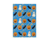 Il terrificante blu Halloween pipistrello decorativo giardino bandiere Ringraziamento banner per la decorazione esterna 28x40 doppio lato