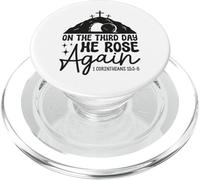 Il terzo giorno risuscitò di nuovo Corinzi 15 3 Resurrezione PopSockets PopGrip per MagSafe