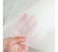 Il Tessuto Da Ricamo Lavabile A Freddo Da 40 G/m² Si Scioglie Se Esposto All'acqua. Il Tessuto Solubile In Acqua Per Ricamo È Adatto Per Macchine Da Ricamo, Ricamo A Mano, Cucito E Altri Fai Da Te 50