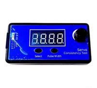 Il tester del regolatore di velocità dell'acceleratore ESC del motore supporta l'alimentazione da 4 8 a 6 0V con manopola manuale regolabile della larghezza dell'impulso e modalità di centraggio