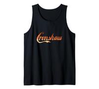 Il Testo Marrone a Strisce Unico Dice Crenshaw Canotta