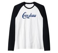 Il Testo Marrone a Strisce Unico Dice Crenshaw Maglia con Maniche Raglan