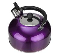 il tetto dell'acqua, Bollitore for acqua calda da 2 litri in acciaio inossidabile, con fondo piatto, for fornello, con manico ergonomico, for caffè e tè(Purple)